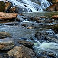 Close Up Of Reedy Falls in South Carolina